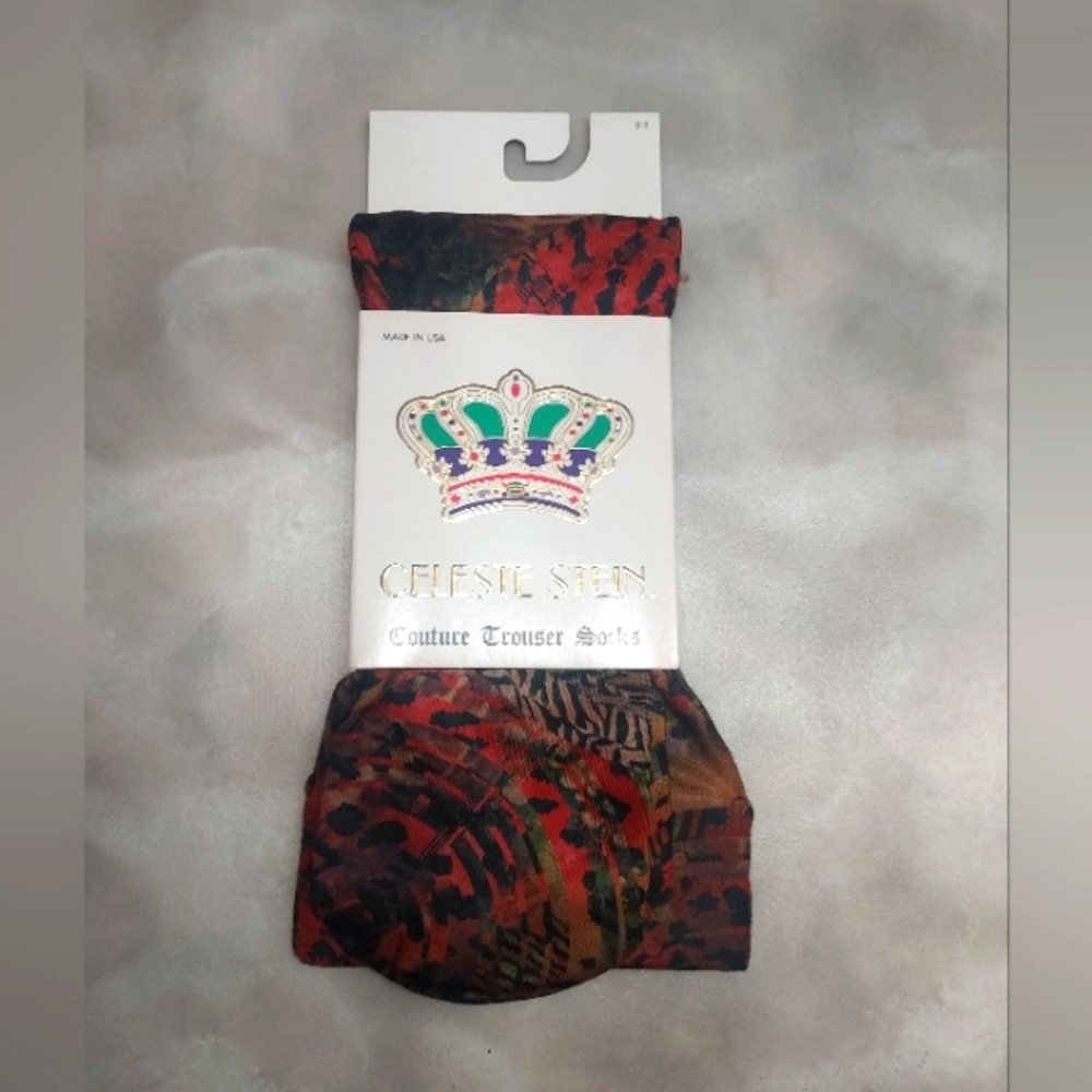 Celeste Stein Trouser Fall Workwear Socks. Multi colors, 9-11 Size